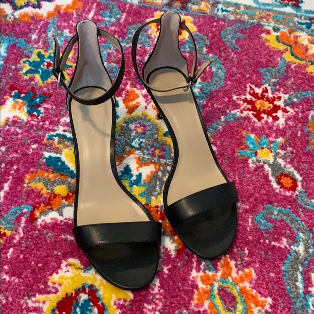 NWOT | Ann Taylor | Kaelyn Leather Heeled Sandals - Picture 2 of 5